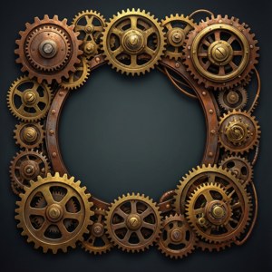 Steampunk Gear Frame