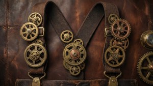 Steampunk Gear Suspenders