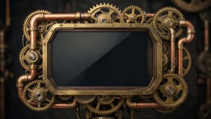 Steampunk Gears Frame