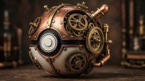 Steampunk Gears Pokeball
