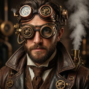 Steampunk Goggles Portrait