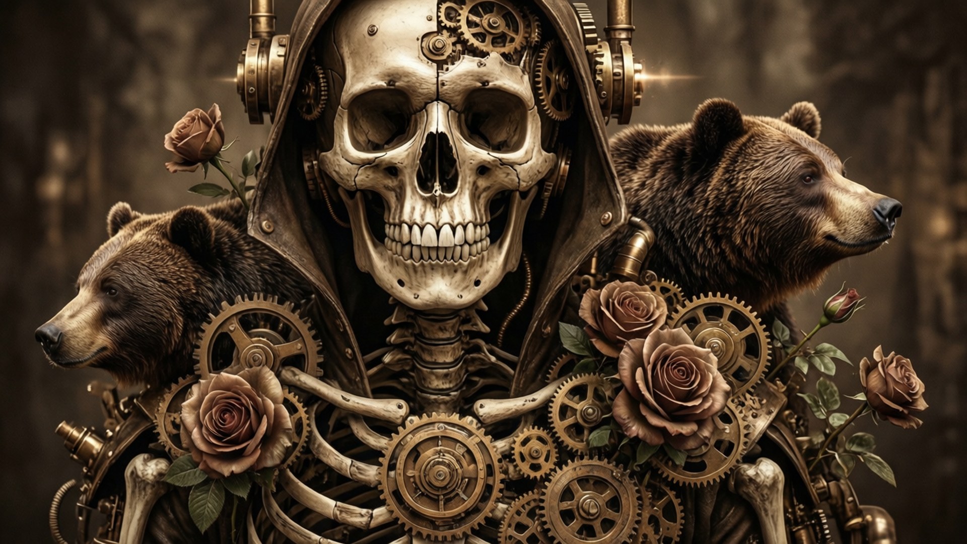 Steampunk Grateful Dead by Wallpapers.art Studio