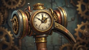 Steampunk Hammer Clock