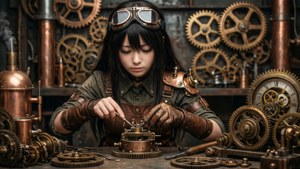 Steampunk Inventor Kurumi