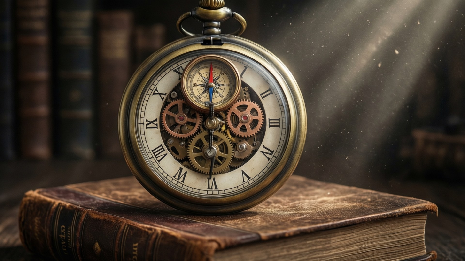 Steampunk Library Gear by Wallpapers.art Studio