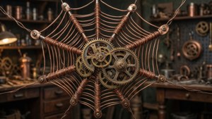 Steampunk Mechanical Web