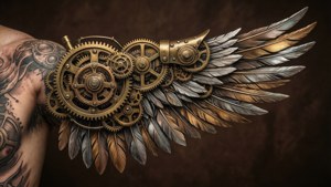 Steampunk Mechanical Wings