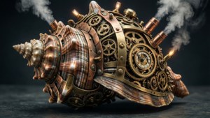 Steampunk Mussel Shell