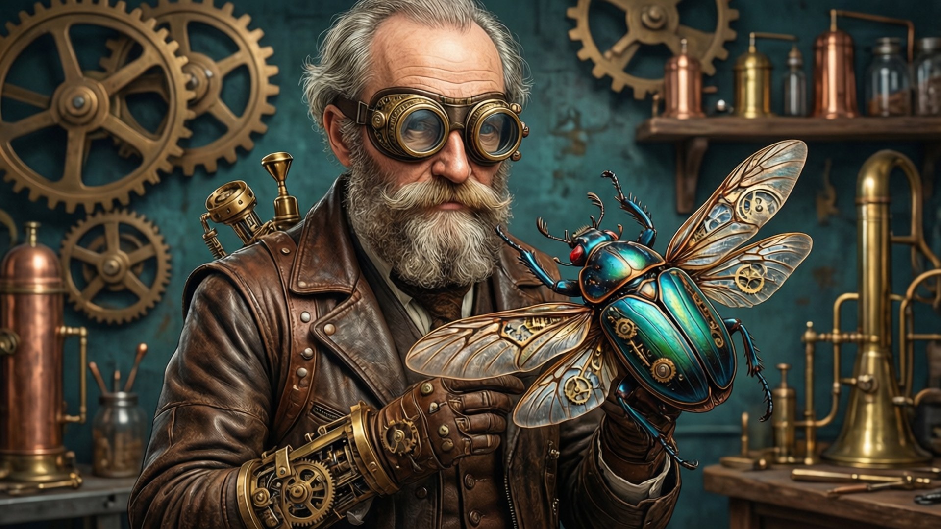 Steampunk Naturalist by Wallpapers.art Studio