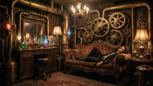 Steampunk Opium Den