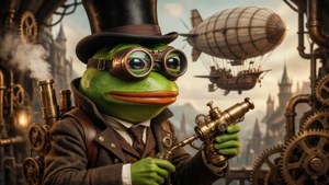 Steampunk Pepe Inventor
