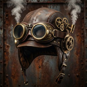 Steampunk Pilot Hat Gears