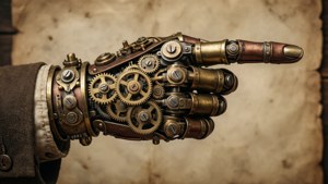 Steampunk Pointing Hand