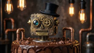 Steampunk Robot Topper