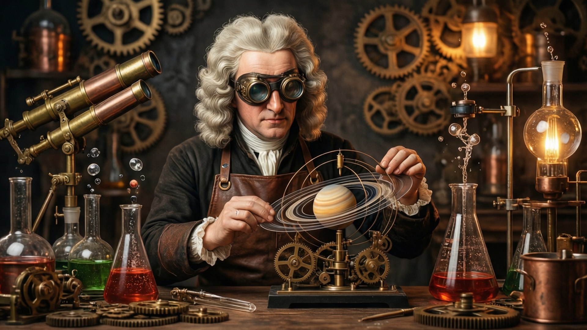Steampunk Scholar by Wallpapers.art Studio