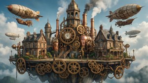 Steampunk Sky Island