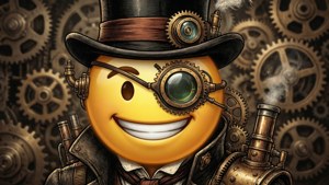Steampunk Smirk Emoji