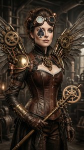 Steampunk Spade Queen