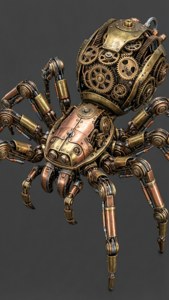 Steampunk Spider Robot