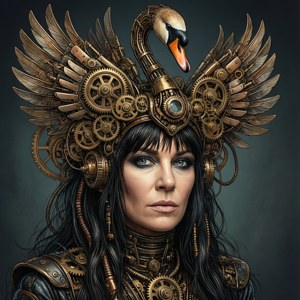 Steampunk Swan Headpiece