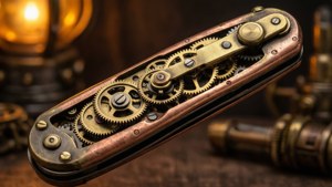 Steampunk Switchblade Gears