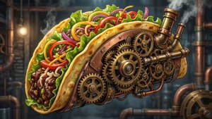 Steampunk Taco Machine