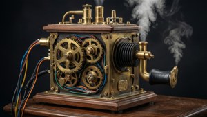 Steampunk Telegraph Glow
