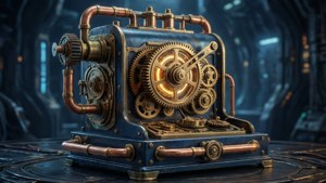 Steampunk Telegraph Machine