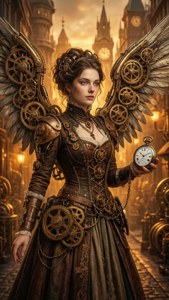 Steampunk Time Angel