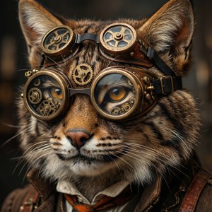 Steampunk Wildcat Goggles