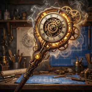 Steampunk Wizard Staff