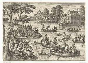 Steekspel op het water
