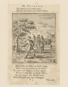 Steen slingerende jongen