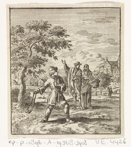 Steenslingerende jongen
