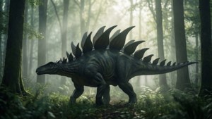 Stegosaurus Forest Dawn