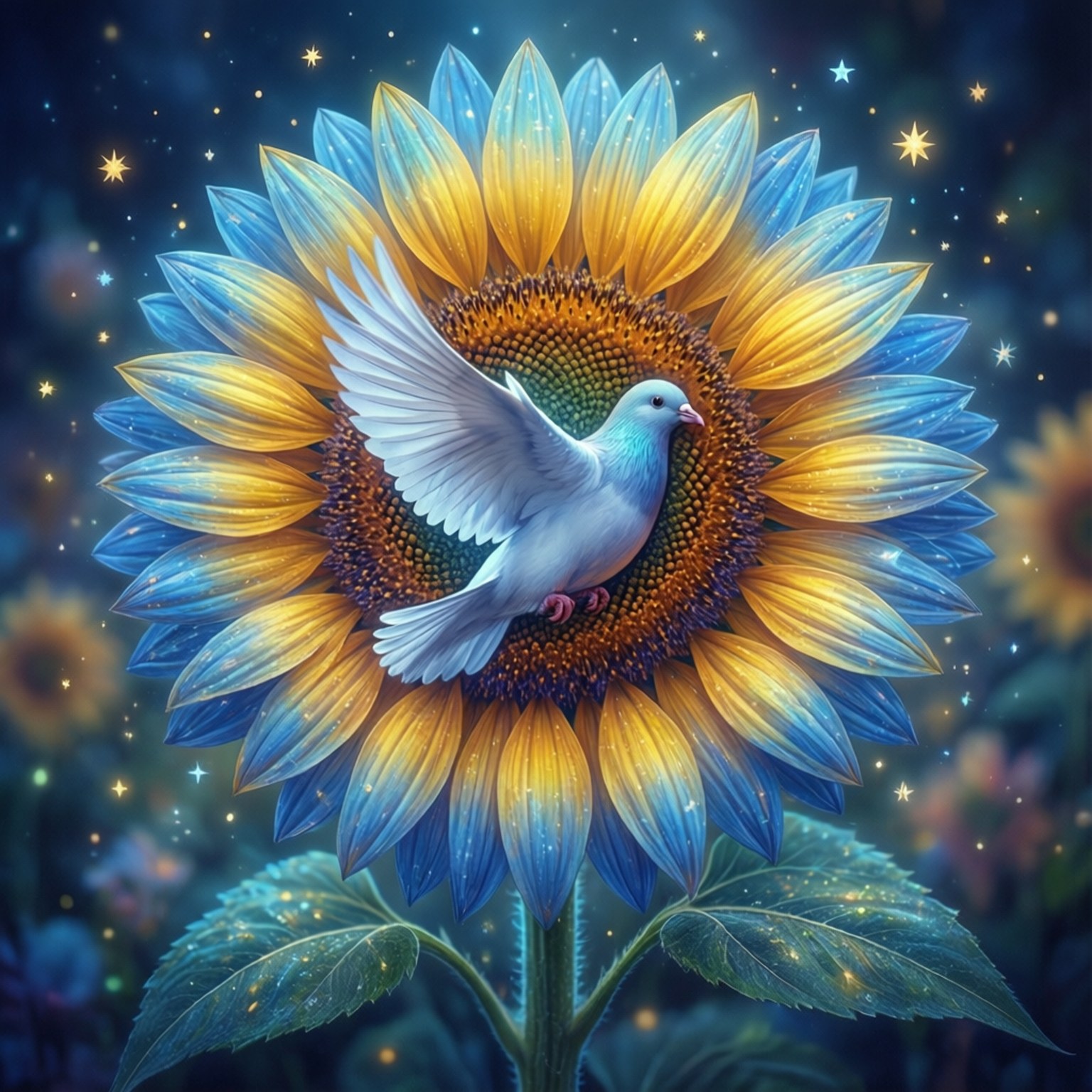 Stellar Sunflower by Wallpapers.art Studio