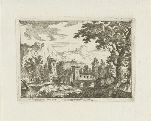 Stenen gebouwen aan een rivier