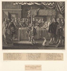 Sterfbed van Frederik Hendrik, prins van Oranje-Nassau op 14 maart 1647