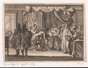 Sterfbed van koning Karel II van Engeland, 1685
