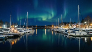 Östersund Harbor Night