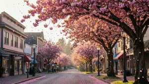Steveston Cherry Blossom Lane