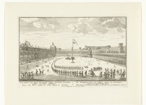 Stierengevecht op het voorplein van het Koninklijk Paleis te Lissabon