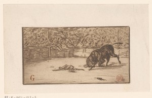 Stierenvechten in een arena