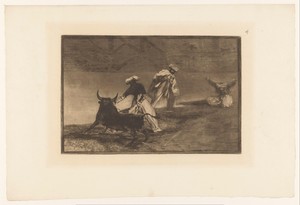 Stierenvechters in een arena