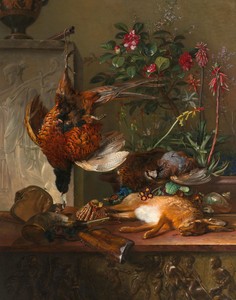 Still Life with Game and a Greek Stele: Allegory of Autumn