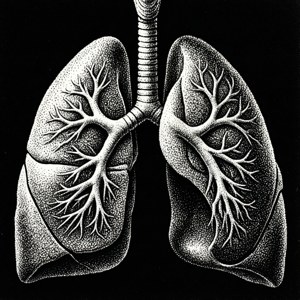 Stippled Lungs Dotwork