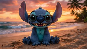 Stitch Beach Sunset