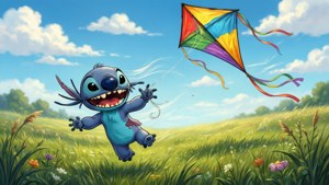 Stitch Kite Flying