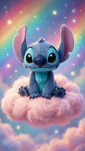 Stitch on Pastel Cloud