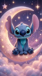 Stitch on the Moon